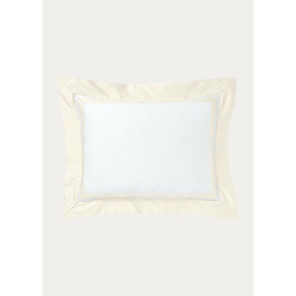 Ralph Lauren Home RL Bowery Sateen Throw Feather Down Pillow Hollywood Cream